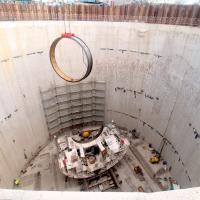 tunel średnicowy, Łódzki Węzeł Kolejowy, TBM, www.tunel-laczypolske.pl, komora startowa, montaż tarczy