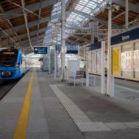 peron, LK131, Bytom, tor, nowa tablica informacyjna, pociąg osobowy