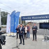 stacja, Ożarów Mazowiecki, briefing prasowy, nowa winda, Bittel Andrzej, nowa infrastruktura, nowy peron