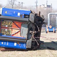 bezpieczeństwo, Legnica, PKP Intercity, straż pożarna, ratownictwo techniczne, awaria, wykolejenie, ratownictwo, wagon, PKP Cargo, ćwiczenia, pożar, ogień, gaszenie pożaru