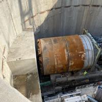 TBM, tarcza, budowa tunelu, drążenie tunelu kolejowego, Łódź Koziny