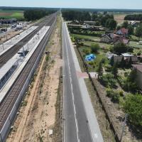 E75, Rail Baltica, tunel, Baciuty, nowa infrastruktura, widok z lotu ptaka