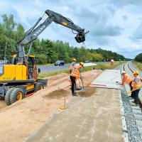 LK207, nowy przystanek, prace budowlane, nowa infrastruktura, Toruń Jar