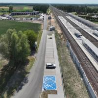 E75, Rail Baltica, tunel, Baciuty, nowa infrastruktura, widok z lotu ptaka