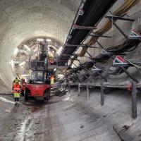 TBM, Święta Katarzyna, tarcza, drążenie tunelu kolejowego