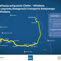 infografika, dokumentacja projektowa, Chełm, podpisanie umowy, Kolej+, nowe połączenia kolejowe, LK81, Włodawa