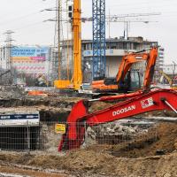 2021-04-17 Warszawa Zachodnia. Teren na nowe perony i kładkę FOTOGALERIA