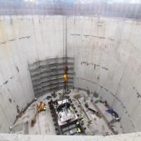 tunel średnicowy, Łódzki Węzeł Kolejowy, TBM, www.tunel-laczypolske.pl, komora startowa, montaż tarczy