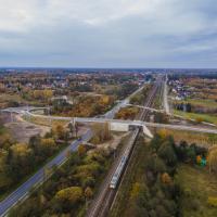 2021-10-27 Łochów zyskał bezpieczną przeprawę nad torami Rail Baltica