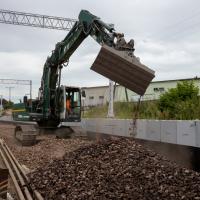 LK8, nowa infrastruktura pasażerska, nowy tor, Warka Miasto