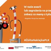 bezpieczny przejazd, bezpieczeństwo, szlaban, przejazd kolejowo-drogowy, materiał informacyjny, infografika, szlaban na ryzyko, przejście, banner, żółta naklejka, naklejka, INI, znakowanie przejazdów