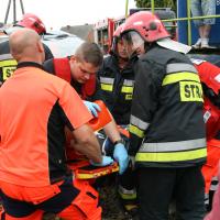 SOK, Straż Ochrony Kolei, bezpieczny przejazd, bezpieczeństwo, zderzenie, wypadek, kampania społeczna, Czeluścin, straż pożarna, policja, ratownik, ratownictwo medyczne, lokomotywa