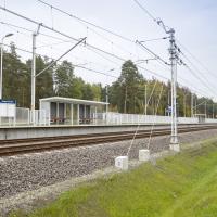 E75, Rail Baltica, CEF, nowy przystanek, Zaręby Kościelne