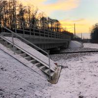 schody, most kolejowy, Lubelszczyzna, nowa infrastruktura, Ryki, Zalesianka