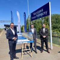 umowa, briefing prasowy, przystanek, Klimczak Dariusz, Wyborski Piotr, Warszawa Ursus Północny