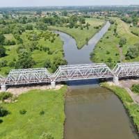 most, Trzebinia, Oświęcim, monitoring inwestycji kolejowych, dron