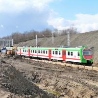 modernizacja, E75, Rail Baltica, stacja, Szepietowo, nowa sieć trakcyjna, nowa infrastruktura pasażerska, nowa infrastruktura, pociąg pasażerski