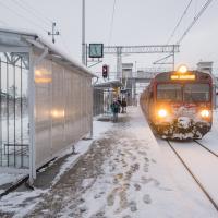 pasażer, peron, stacja, Nowy Targ, pociąg pasażerski