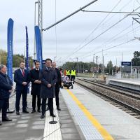 nowy przystanek, Merchel Ireneusz, briefing prasowy, Bittel Andrzej, nowa infrastruktura, Program Przystankowy, Józefin