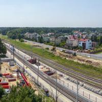 prace budowlane, nowa kładka, nowa infrastruktura, Głowno, węzeł multimodalny