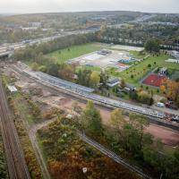 2025-10-24 Dobre zmiany na kolejowej mapie Katowic. Są już nowe tory, wiadukty i peron