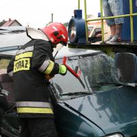 SOK, Straż Ochrony Kolei, bezpieczny przejazd, bezpieczeństwo, zderzenie, wypadek, kampania społeczna, Czeluścin, straż pożarna, policja, ratownik, ratownictwo medyczne, lokomotywa