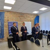 łącznica, briefing prasowy, podpisanie umowy, nowa infrastruktura, Jedlicze – Szebnie