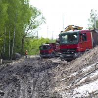 Trzebinia, Oświęcim, LK93, Czechowice-Dziedzice, prace na linii