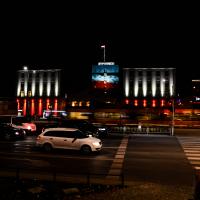 Niepodległa 2018 - iluminacja budynku centrali