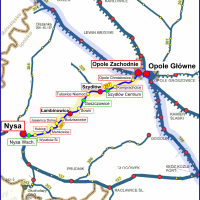 nowy przystanek, Opole, Nysa, LK287, mapa, Nysa Wschodnia, nowa infrastruktura pasażerska