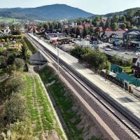 2025-08-29 Podłęże-Piekiełko: Pierwszy odcinek inwestycji gotowy – pociągi wracają do Rabki