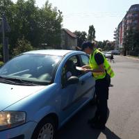 bezpieczny piątek, akcja ulotkowa, przejazd kolejowo-drogowy, żółta naklejka