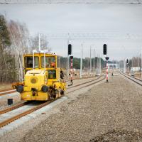 tor, pociąg techniczny, Pyrzowice, LK182, nowa infrastruktura