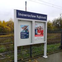 nowy przystanek, nowa infrastruktura, nowa gablota, Inowrocław Rąbinek