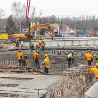 2023 -03 -04 W Sulejówku jest już gotowa konstrukcja tunelu pod torami