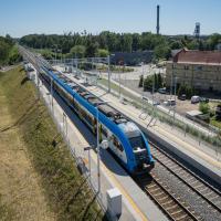 LK131, nowy przystanek, pociąg osobowy, Bytom Sroszek