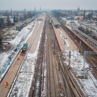 2022-01-19 Na stacji Pyrzowice Lotnisko wiadukt zapewni sprawne przewozy