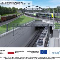 stacja, port, przewóz towarów, wizualizacja, Maksymilianowo
