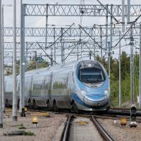 peron, linia kolejowa, LCS, lokalne centrum sterowania, Pendolino, pociąg, E65, Nasielsk, tor