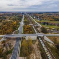 2021-10-27 Łochów zyskał bezpieczną przeprawę nad torami Rail Baltica