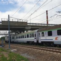 E59, PKP Intercity, Leszno, pociąg pasażerski, nowy wiadukt drogowy