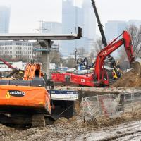 2021-04-17 Warszawa Zachodnia. Teren na nowe perony i kładkę FOTOGALERIA