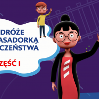 bezpieczny przejazd, wideo, kampania społeczna, edukacja, bezpieczna podróż, podróże, edukacja dzieci, animacja, ambasadorka bezpieczeństwa