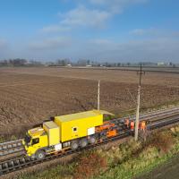 PUN, maszyna, LK204, prace na stacji kolejowej