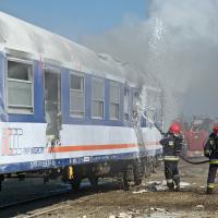 bezpieczeństwo, Legnica, PKP Intercity, straż pożarna, ratownictwo techniczne, awaria, ratownictwo, PKP Cargo, ćwiczenia, pożar, ogień, gaszenie pożaru