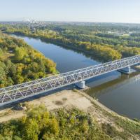 most, Narew, nowa infrastruktura, widok z lotu ptaka