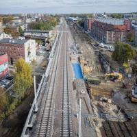 2025-10-24 Dobre zmiany na kolejowej mapie Katowic. Są już nowe tory, wiadukty i peron