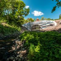 Kętrzyn, prace remontowe, przebudowa wiaduktu, LK38, remont wiaduktu, KPO, inwestycje w realizacji