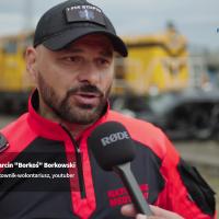 bezpieczny przejazd, zderzenie, wypadek, kampania społeczna, ratownik, wypadek na przejeździe, symulacja zderzenia, ambasadorzy bezpieczeństwa, wywiad, ekspert, Borkowski Marcin, Borkoś