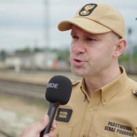 bezpieczny przejazd, zderzenie, wypadek, kampania społeczna, straż pożarna, wypadek na przejeździe, strażak, symulacja zderzenia, ambasadorzy bezpieczeństwa, wywiad, ekspert, Redzik Paweł